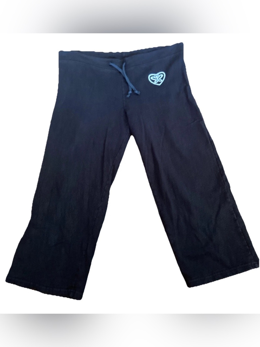 Maui Built Wahine Butterfly Heart Drawstring Capri Light Sweatpants Kids Juniors